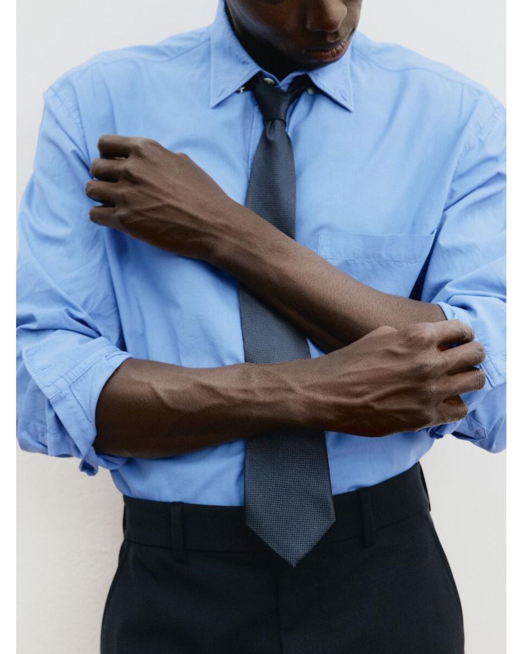 ARKET Blue Relaxed Poplin Shirt for men