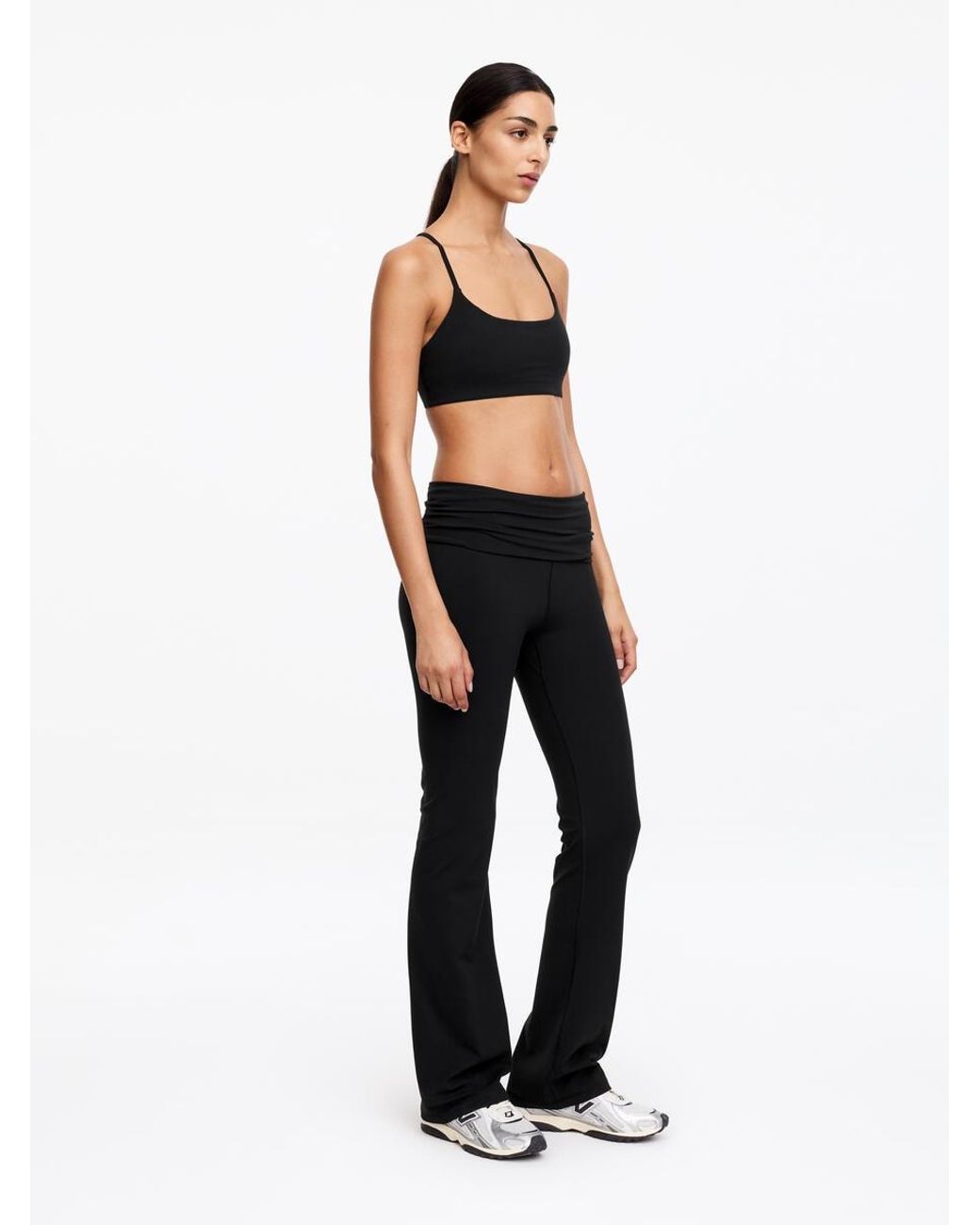 ARKET Black Flared Leggings
