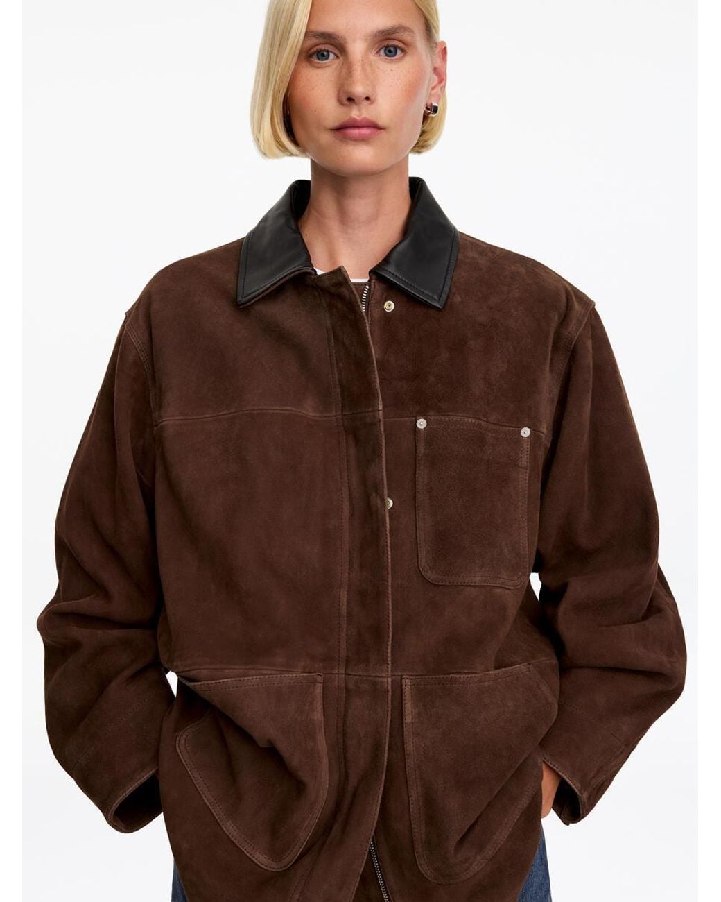 ARKET Brown Suede Jacket