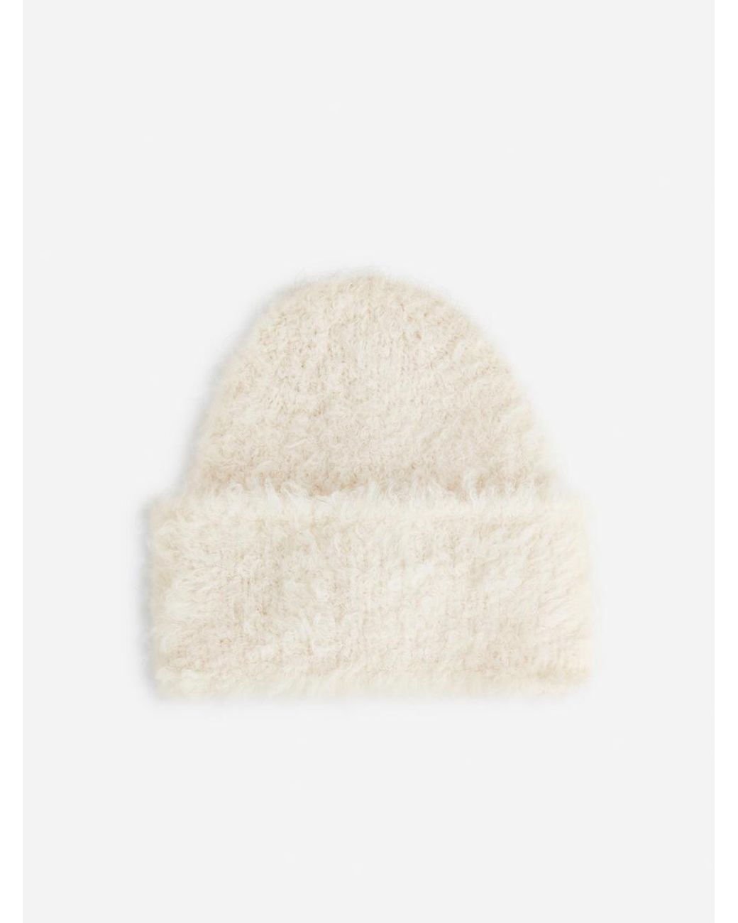 ARKET Bouclé Wool Beanie in White Lyst UK
