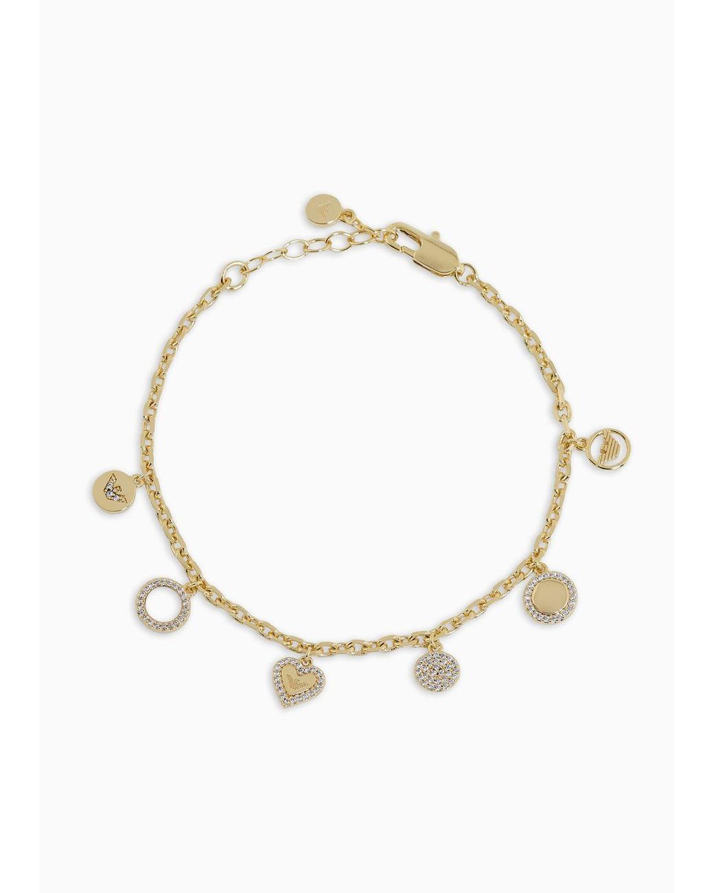 Emporio Armani Brass Components Bracelet Gold | Bracelet