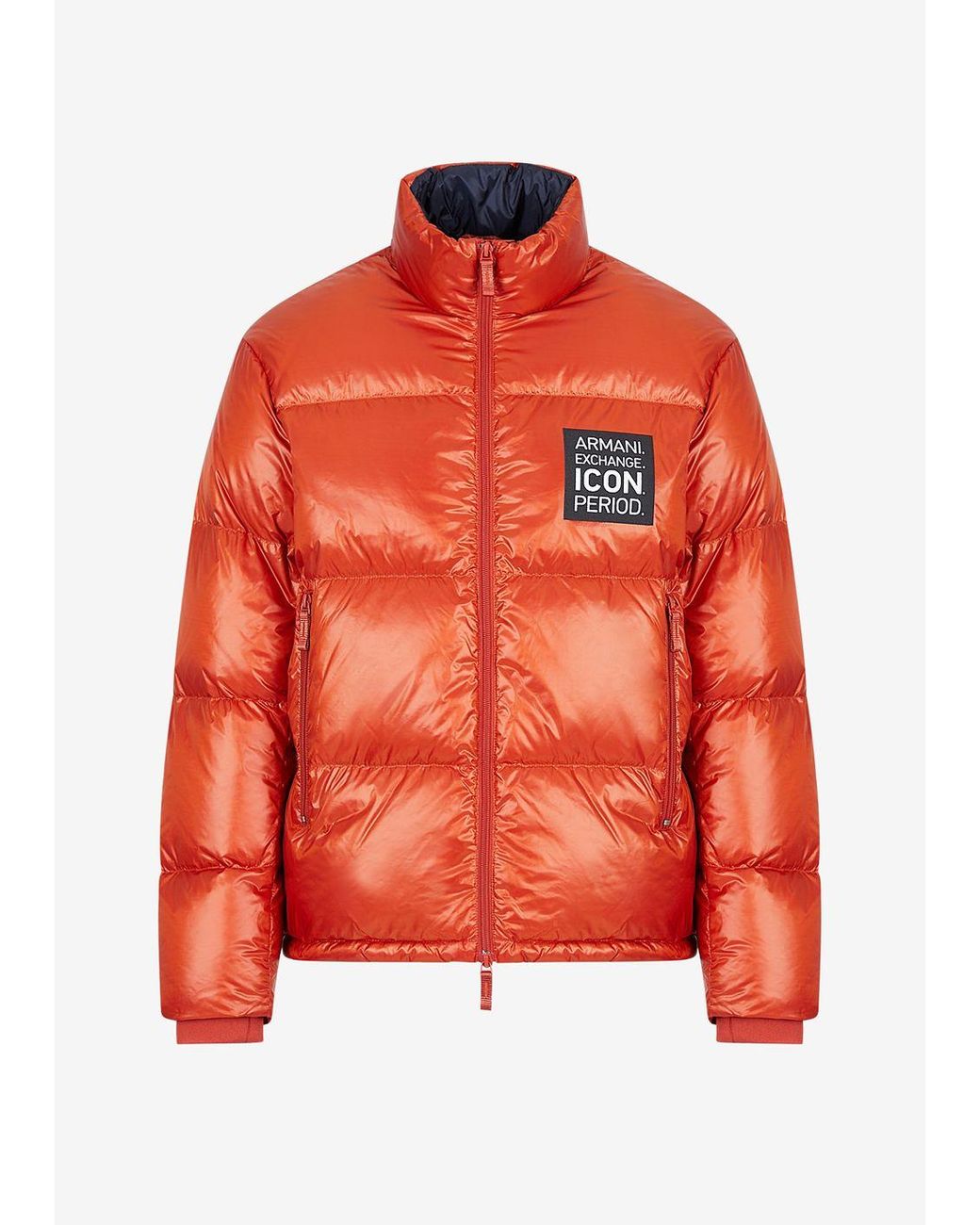 Armani Exchange Icon Logo Padded Jacket in Orange for Men | Lyst
