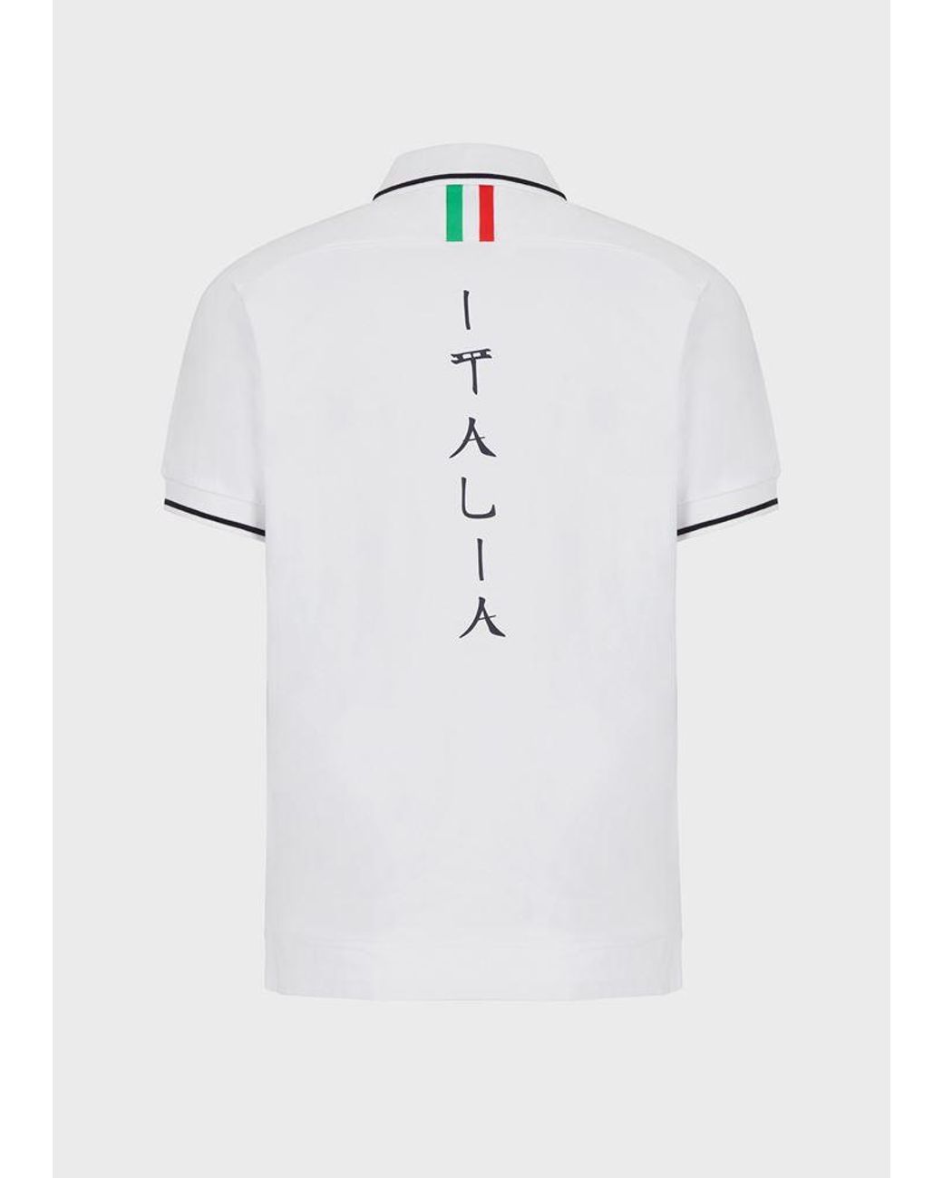 Polo Team Italia Olimpiadi Tokyo 2020 da Uomo di Emporio Armani in Bianco |  Lyst