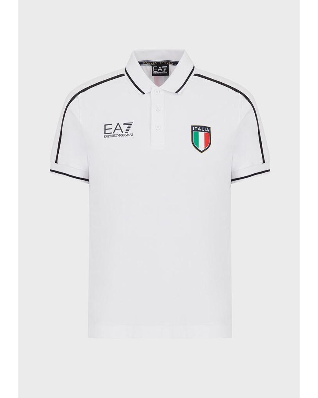 Polo Team Italia Olimpiadi Tokyo 2020 da Uomo di Emporio Armani in Bianco |  Lyst