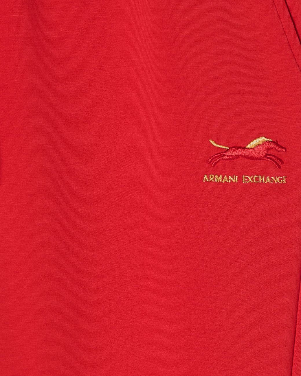 ARMANI EXCHANGE Red Scuba Stretch Sports Pants