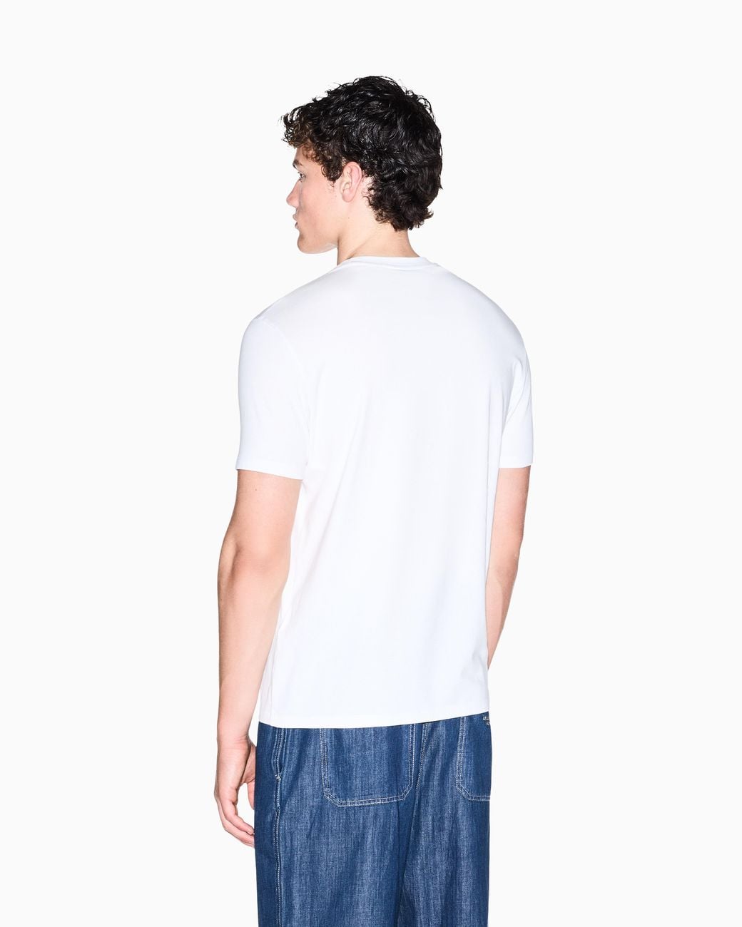ARMANI EXCHANGE White Slim Fit T-Shirt for men
