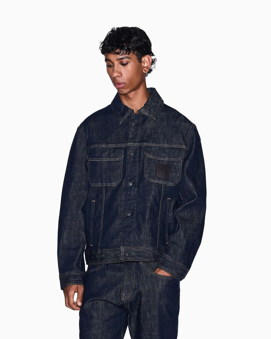 ARMANI EXCHANGE Blue Denim Jacket for men