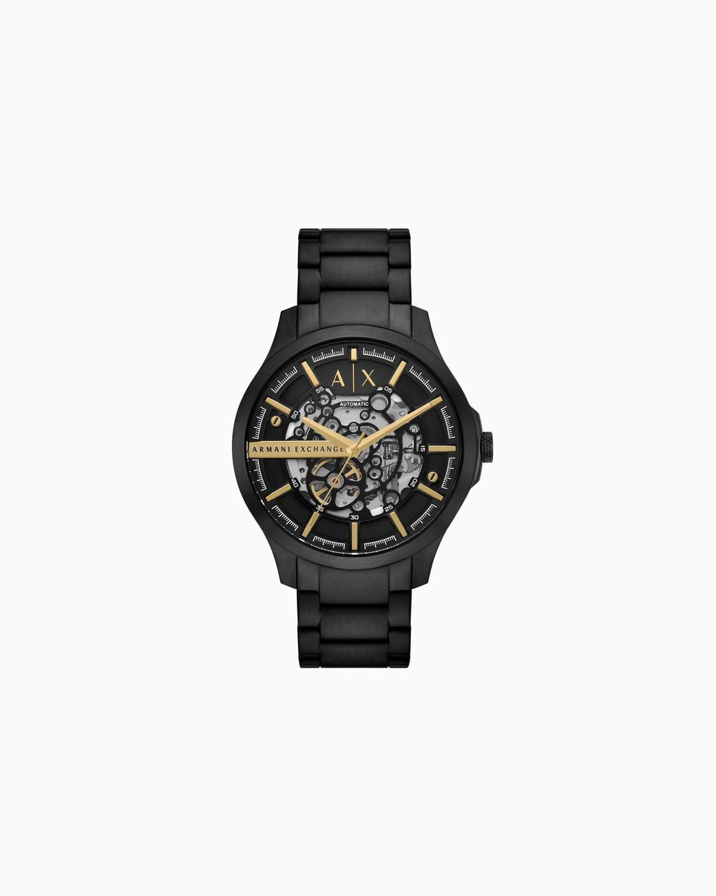 ARMANI EXCHANGE Black Automatic Stainless Steel Watch for men