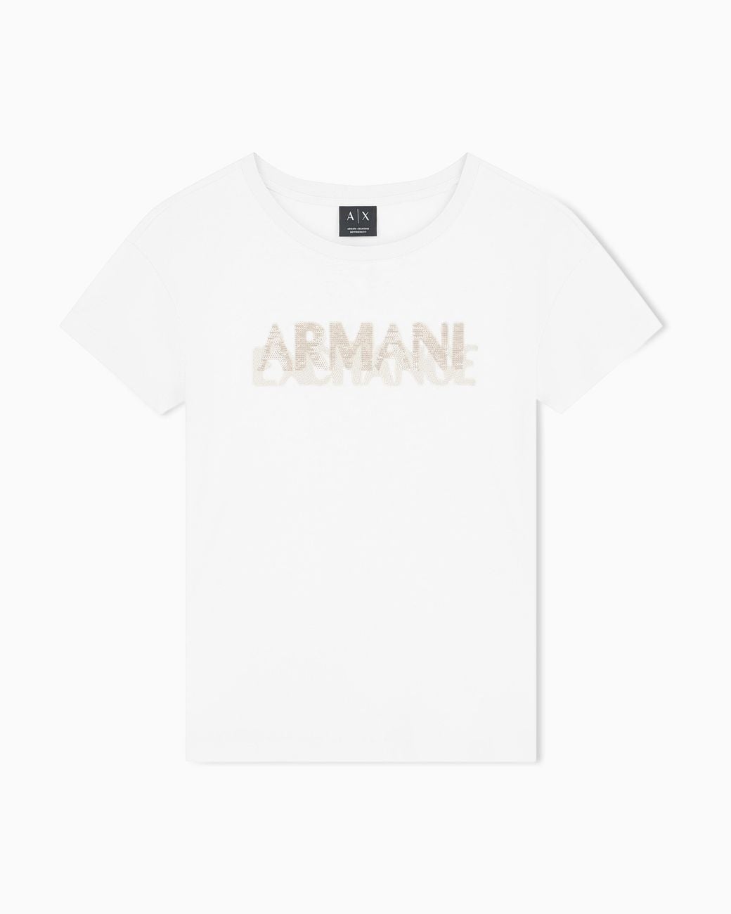 ARMANI EXCHANGE White Oversized T-Shirt