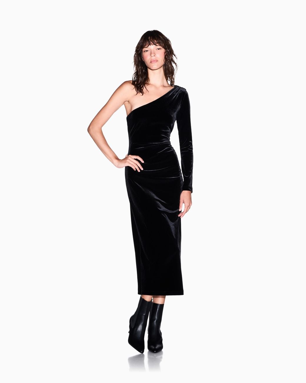 ARMANI EXCHANGE Blue Slim Fit Dress Fit Stretch Velvet