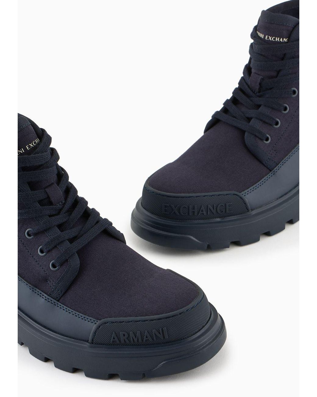 Armani exchange boots sale
