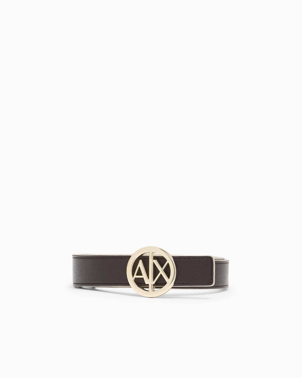 ARMANI EXCHANGE White Plate Belt Regular Fit