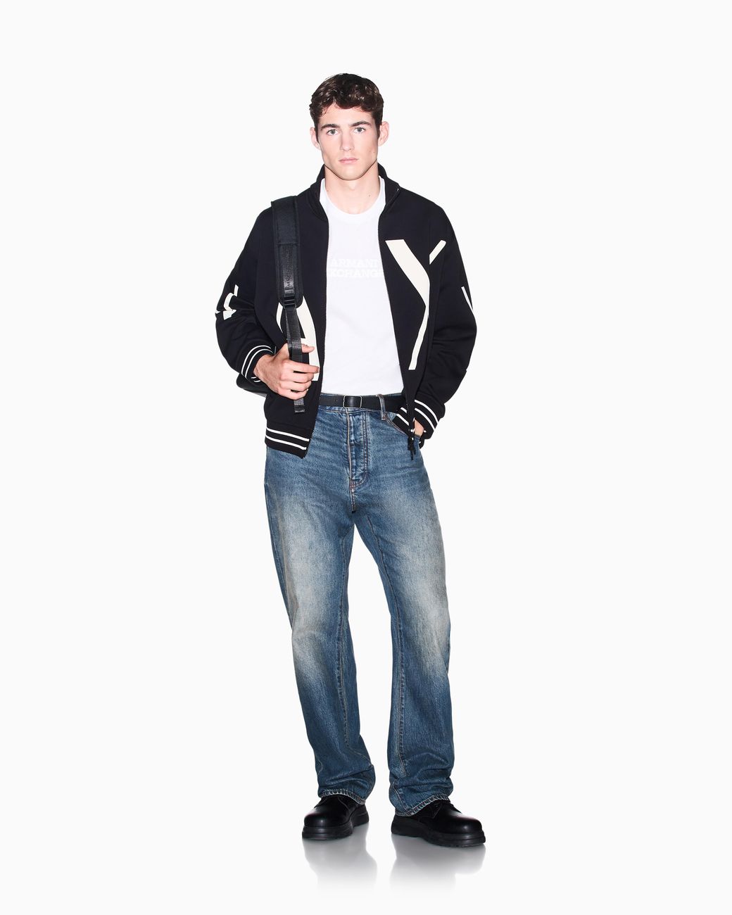 ARMANI EXCHANGE White Regular T-Shirt for men