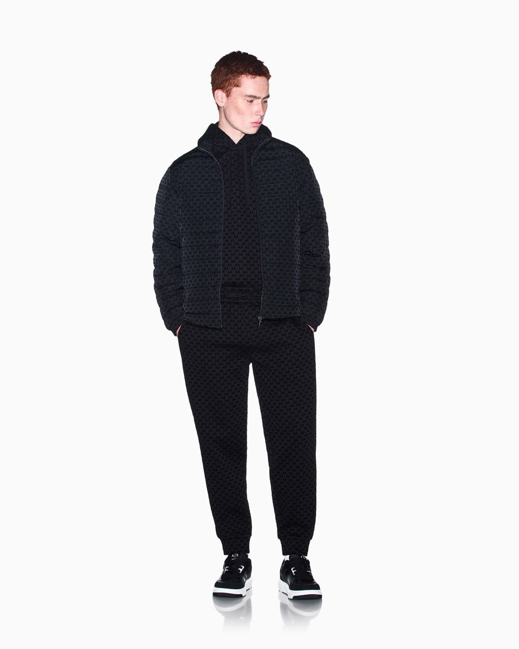 ARMANI EXCHANGE Black Sweatshirt With Regular Fit for men