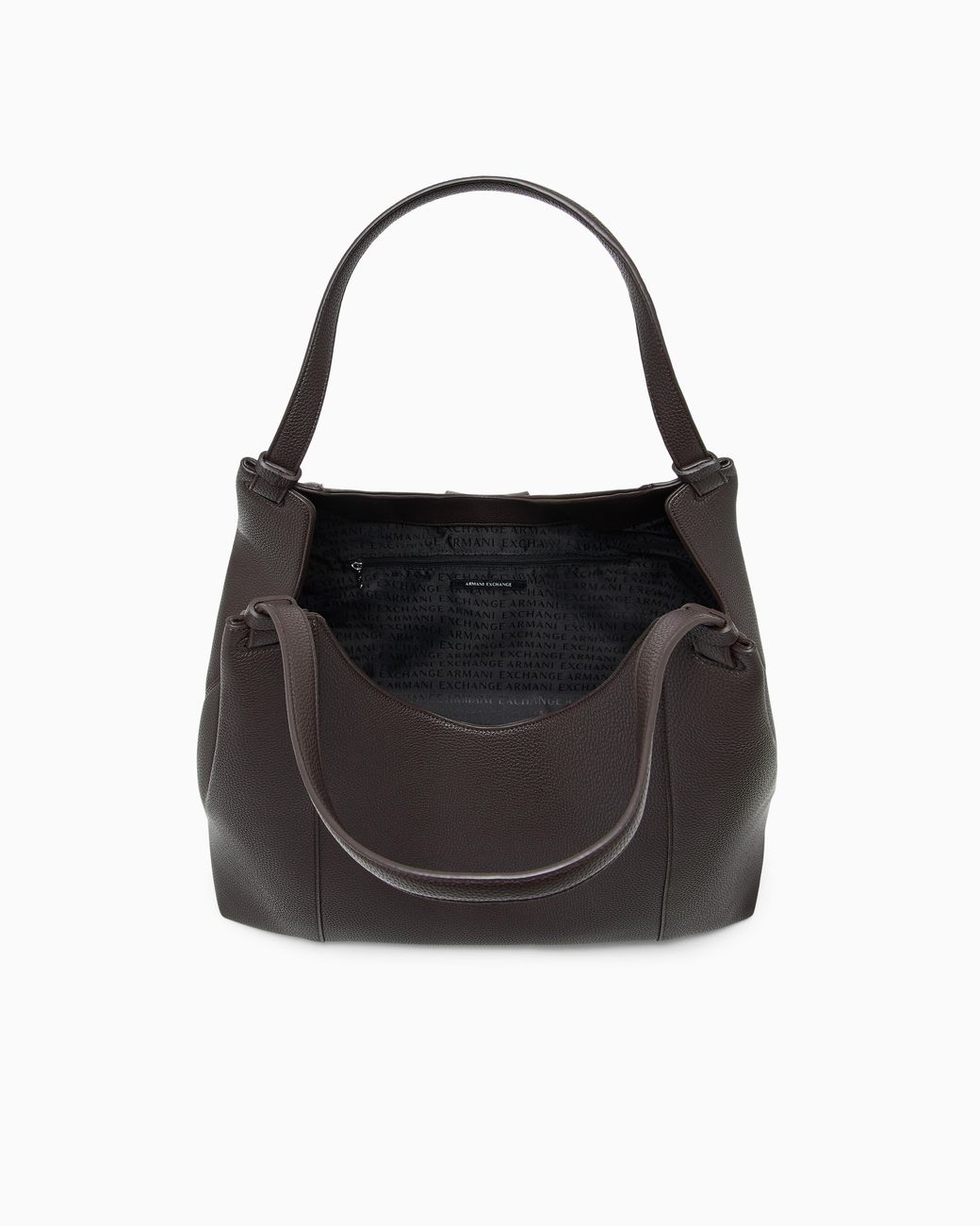 ARMANI EXCHANGE Black Soft Hobo Shoulder Bag