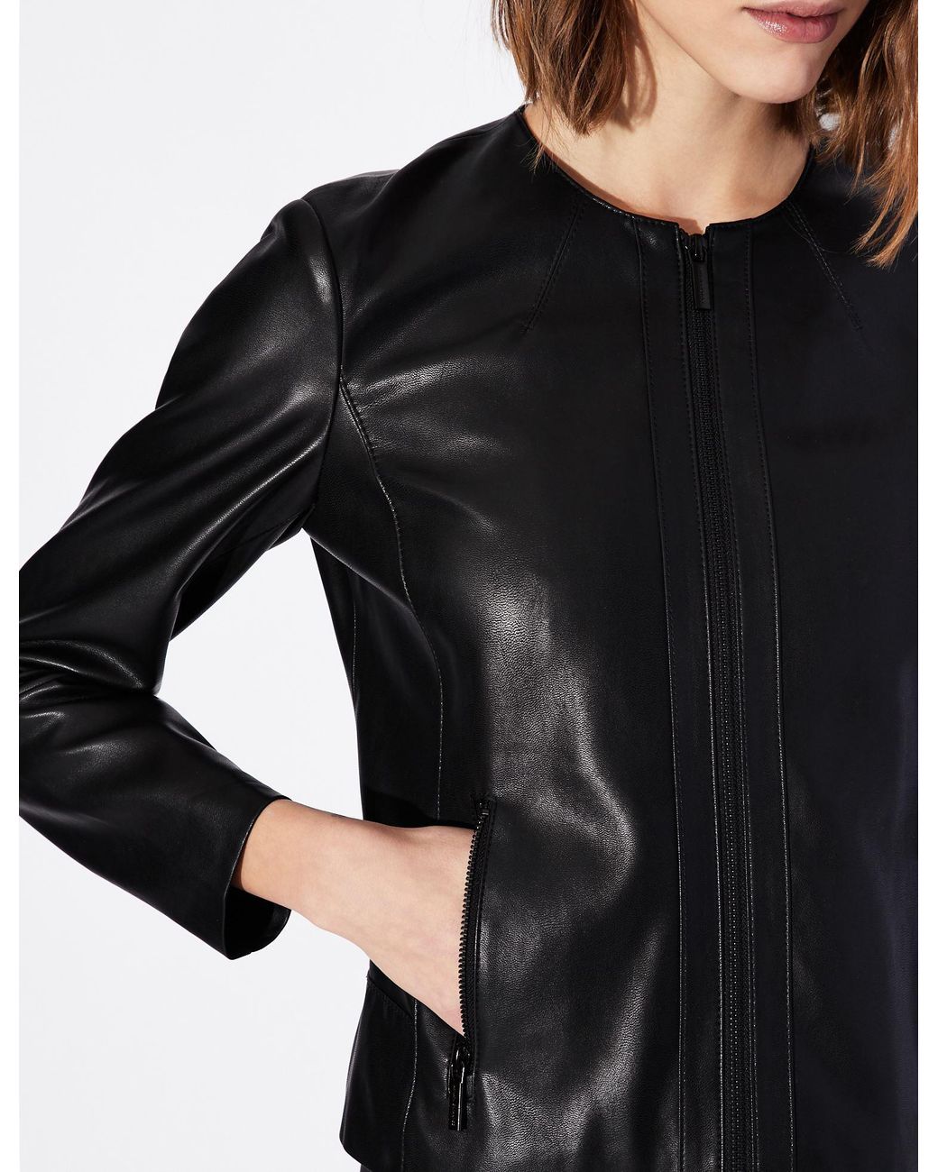 ニッサン・638 ARMANI EXCHANGE Asymmetry collar blouson