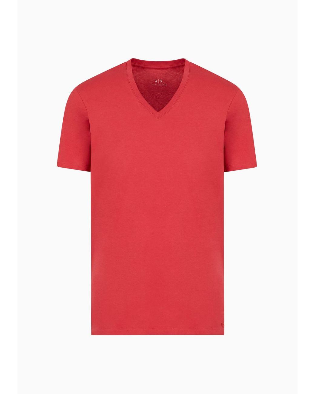 Armani Exchange Regular Fit Jersey T-shirt in Red for Men