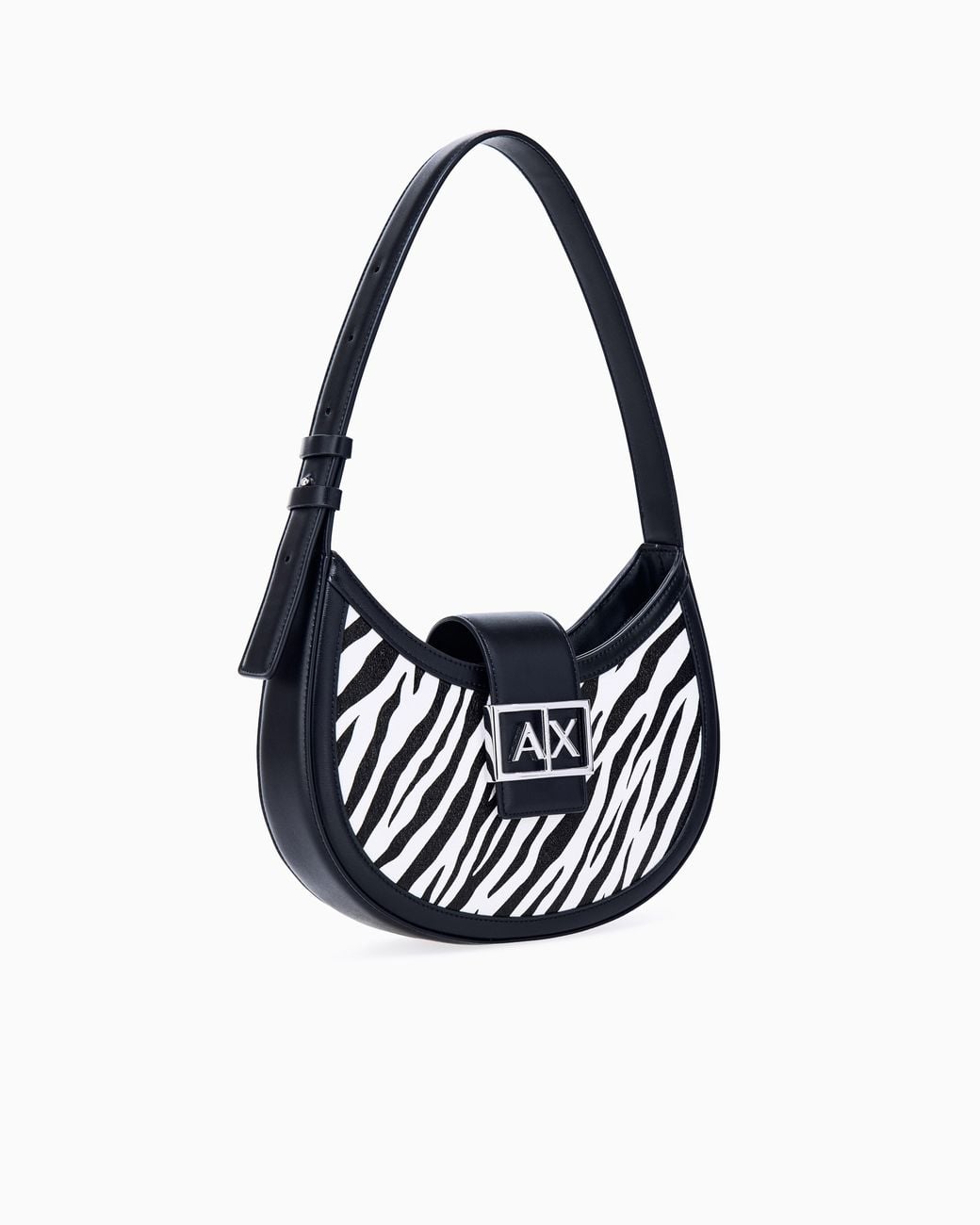 ARMANI EXCHANGE White Hobo Shoulder Bag