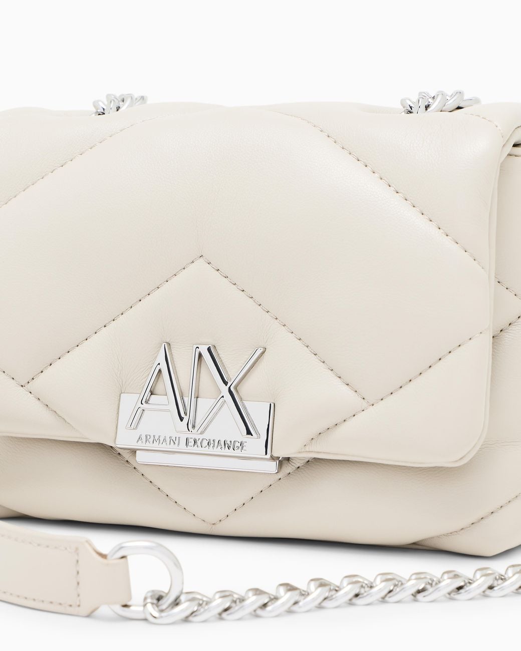 ARMANI EXCHANGE White Mini Bag With Outer Coating And Padding