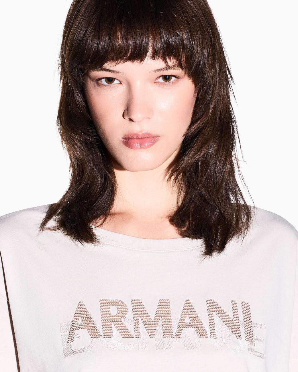 ARMANI EXCHANGE White Oversized T-Shirt