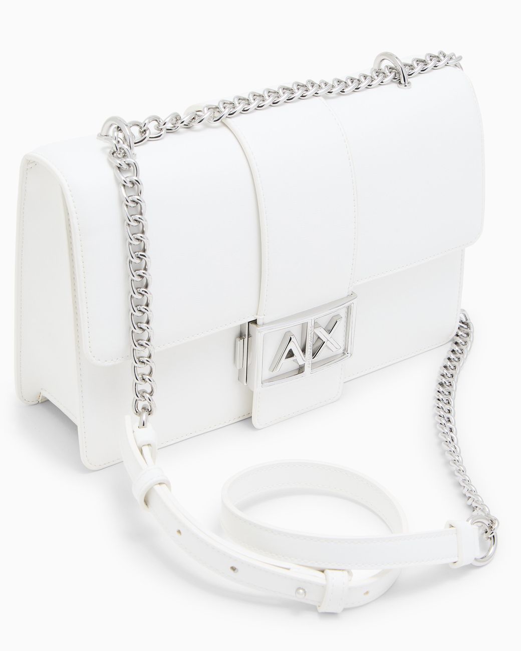 ARMANI EXCHANGE White Crossbody Messenger Bag