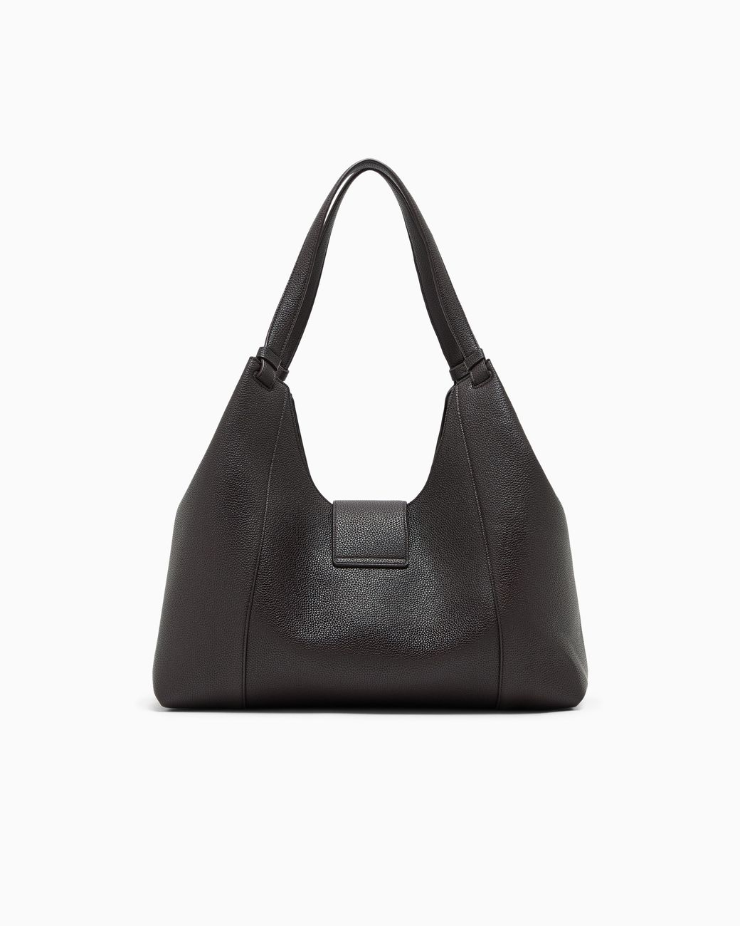 ARMANI EXCHANGE Black Soft Hobo Shoulder Bag