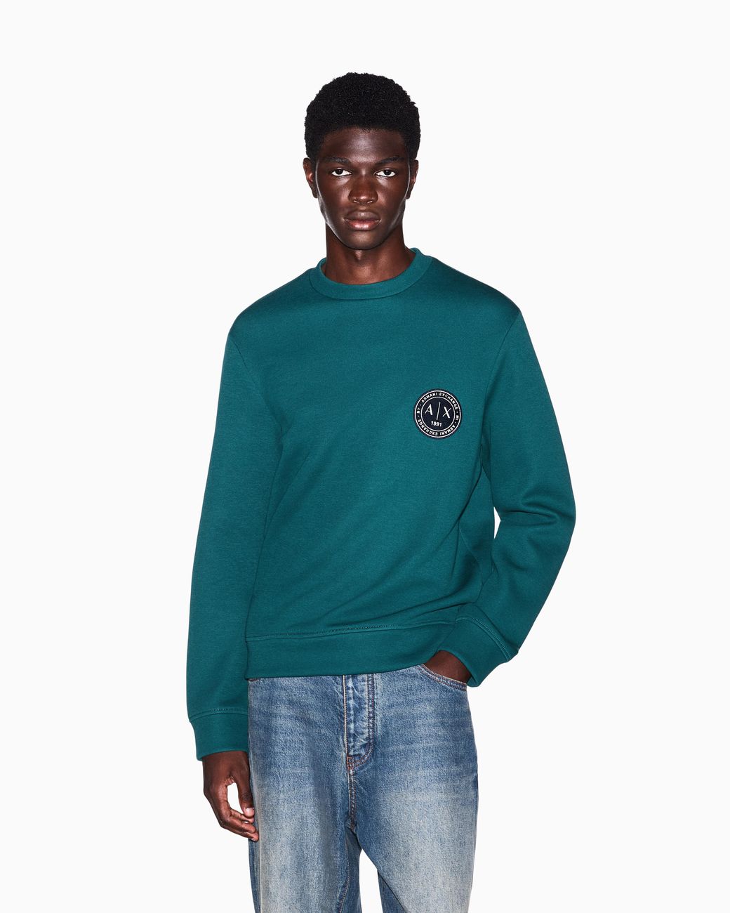 ARMANI EXCHANGE Green Sweatshirt for men
