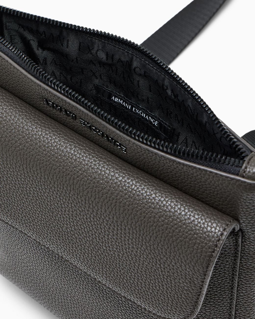 ARMANI EXCHANGE Black Messenger Bag Flat Crossbody for men