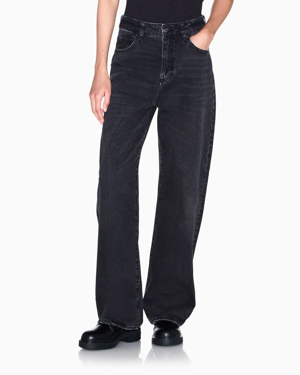 ARMANI EXCHANGE Blue Oversized 5-Pocket Jeans
