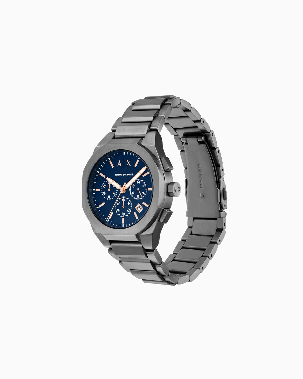 ARMANI EXCHANGE Blue Steel Strap Watches for men