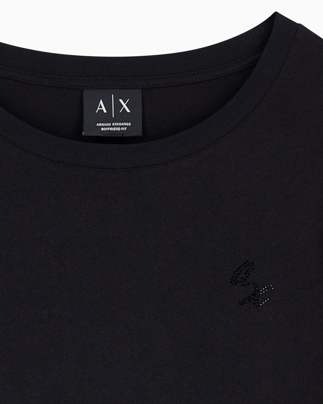 ARMANI EXCHANGE Black Oversized Fit T-Shirt