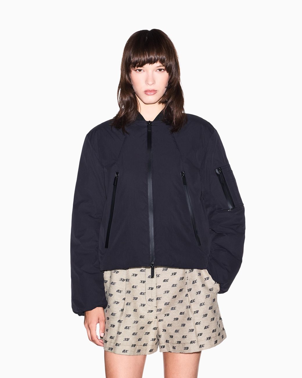 ARMANI EXCHANGE Blue Blouson Jacket