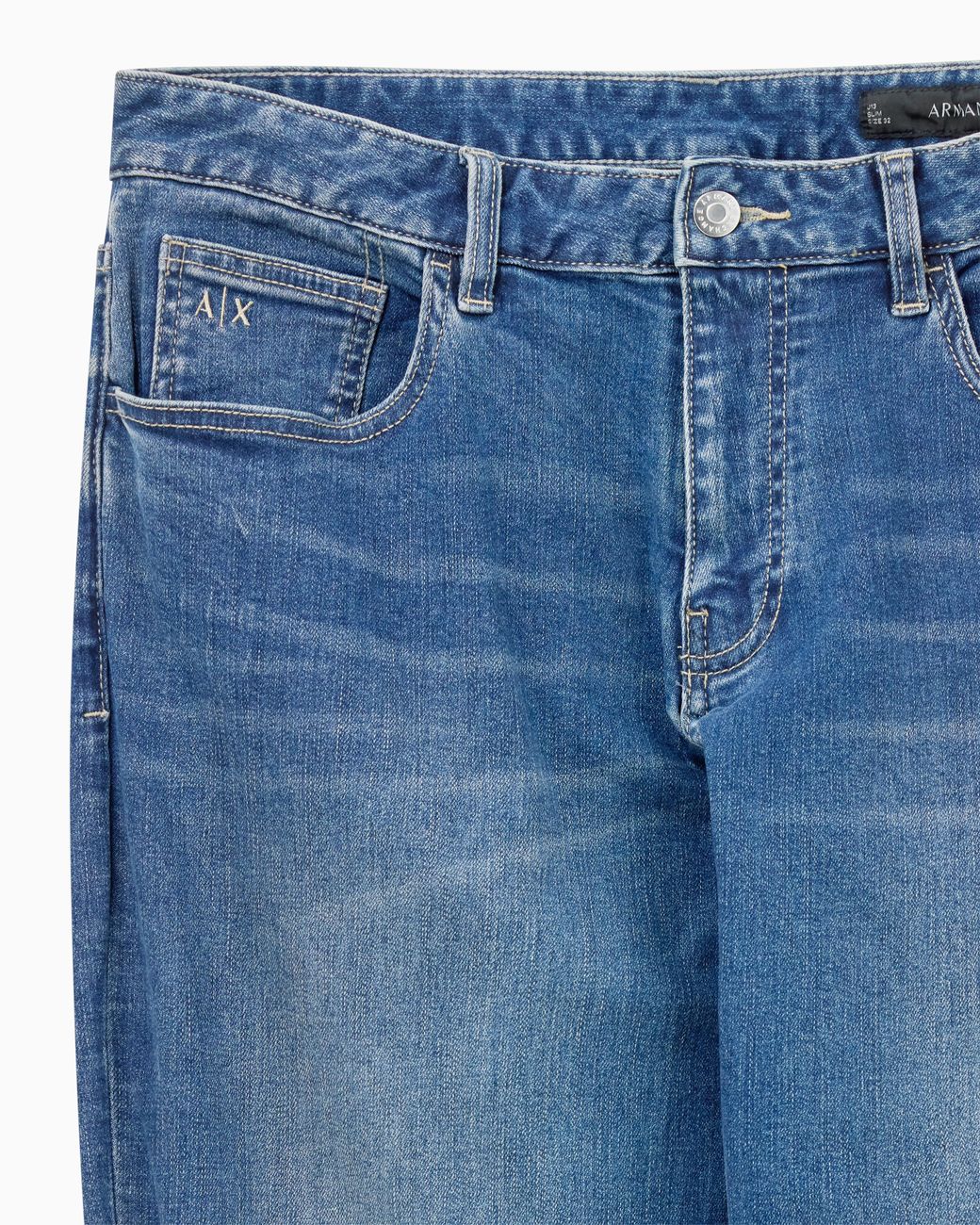 ARMANI EXCHANGE Blue Comfort Slim-Fit Jeans for men