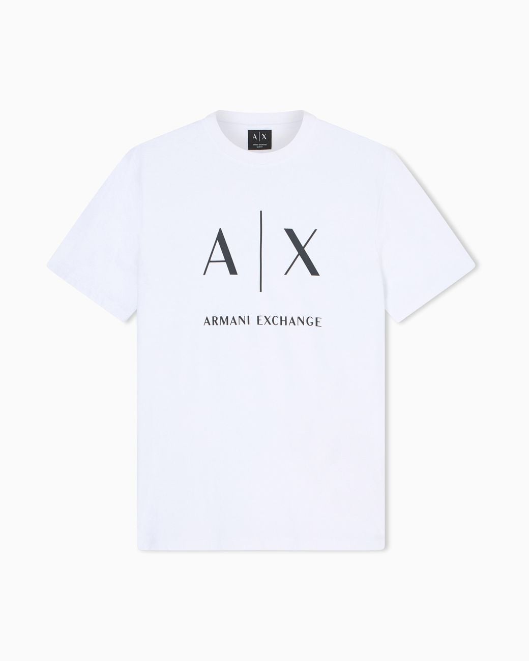 ARMANI EXCHANGE White Slim Fit T-Shirt Essential Cotton Jersey for men