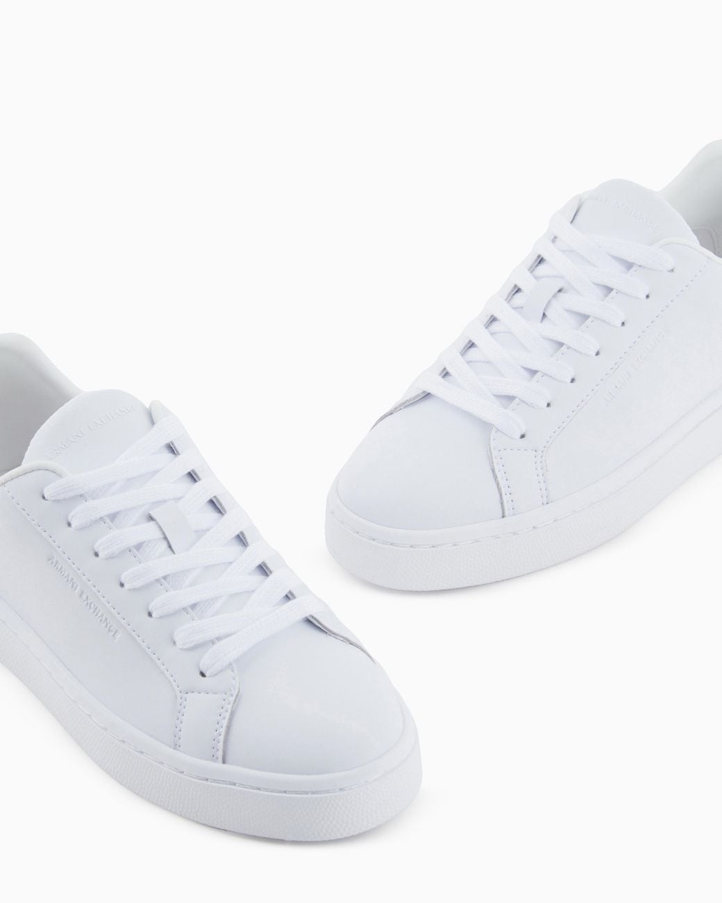 ARMANI EXCHANGE White Low-Top Sneakers