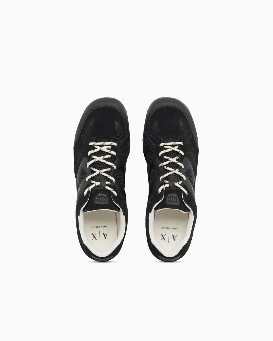 ARMANI EXCHANGE Black Low Top Sneakers for men