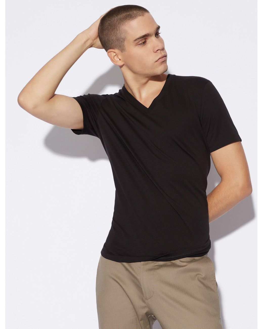 armani exchange pima v neck
