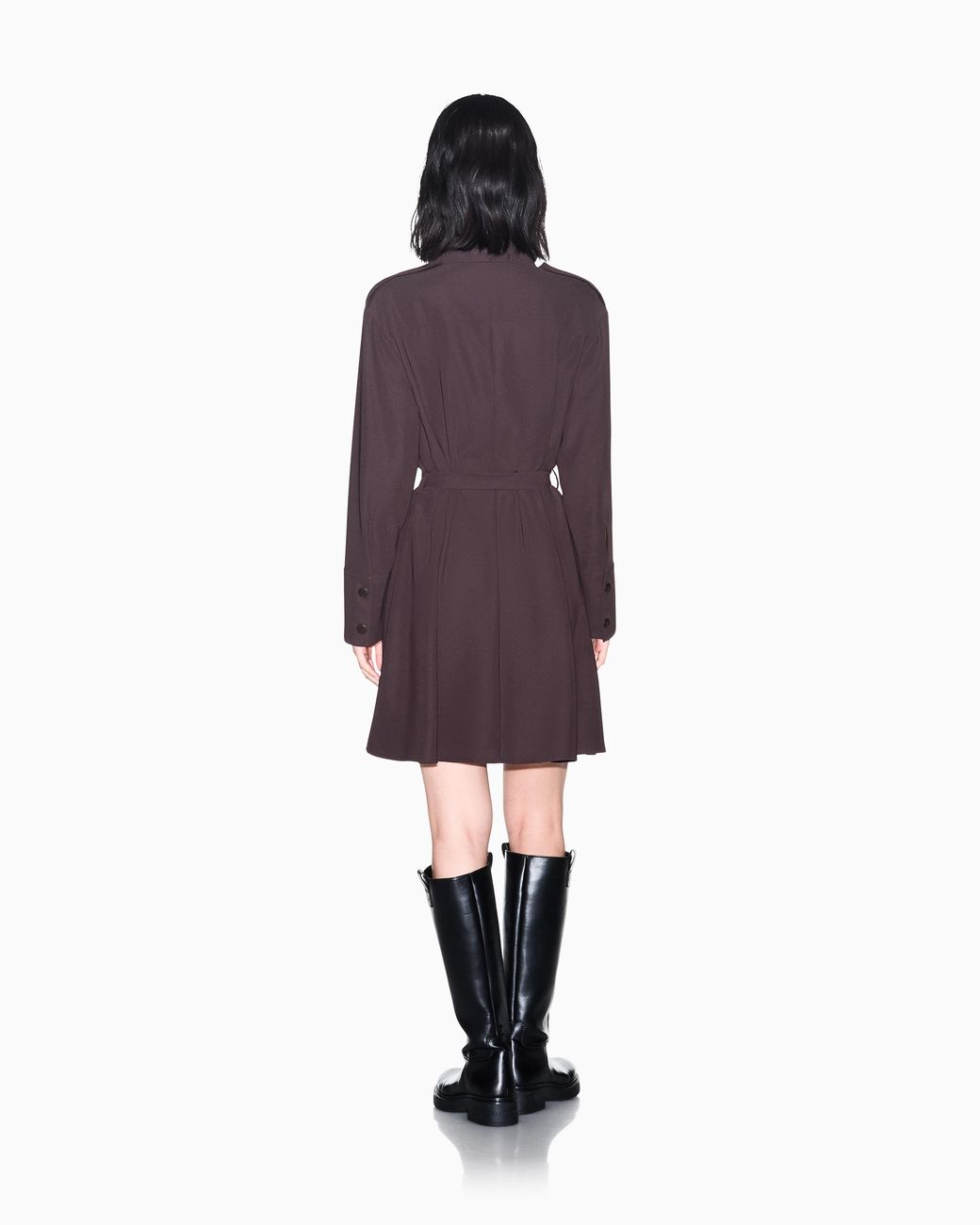 ARMANI EXCHANGE Purple Regular Fit Dress
