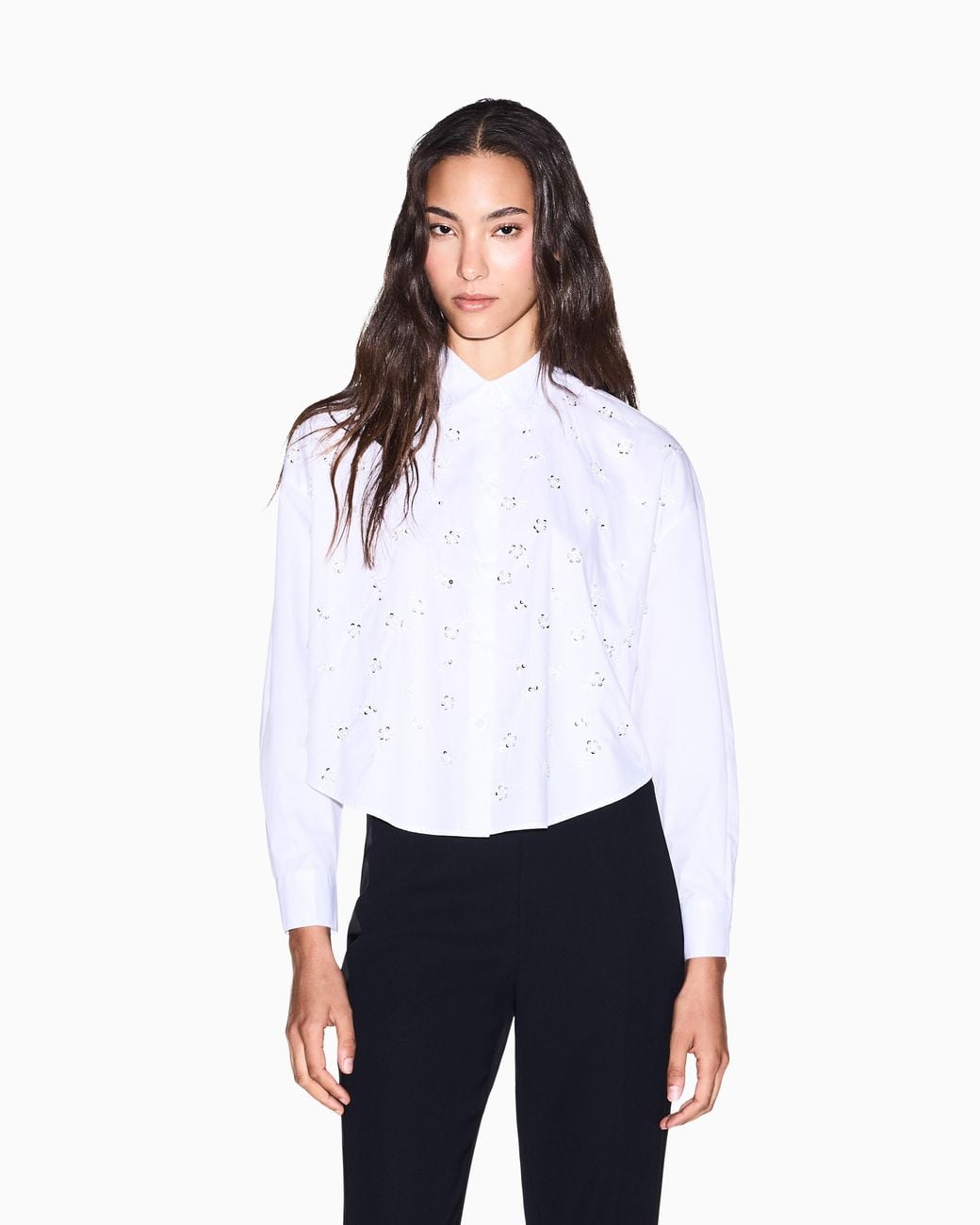 ARMANI EXCHANGE White Regular Fit Shirt