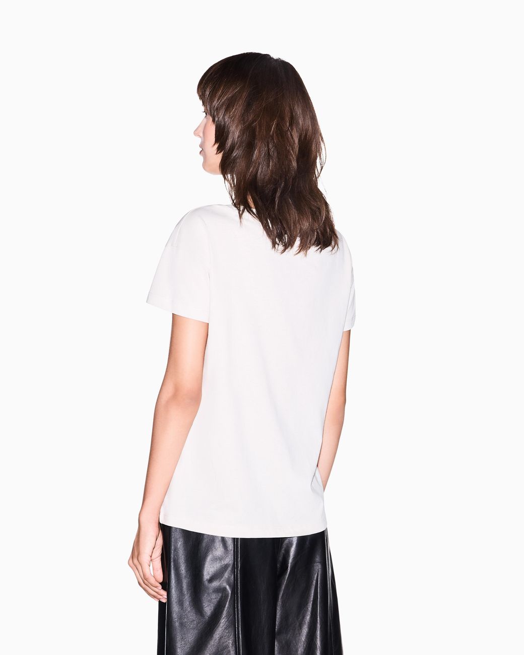 ARMANI EXCHANGE White Oversized T-Shirt