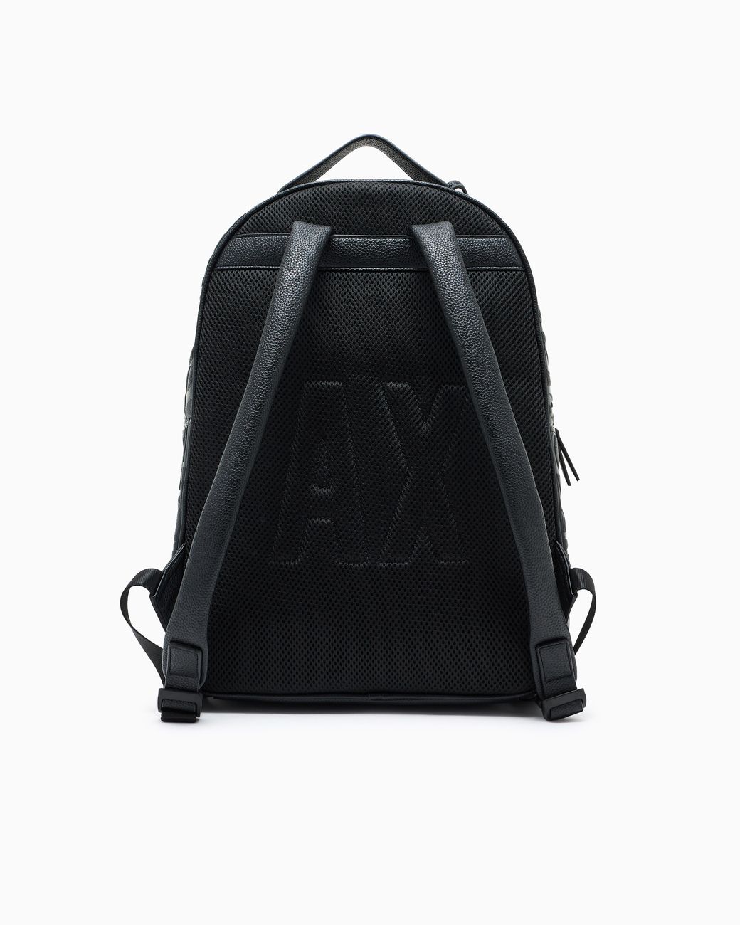ARMANI EXCHANGE Blue Backpack With Allover Logo