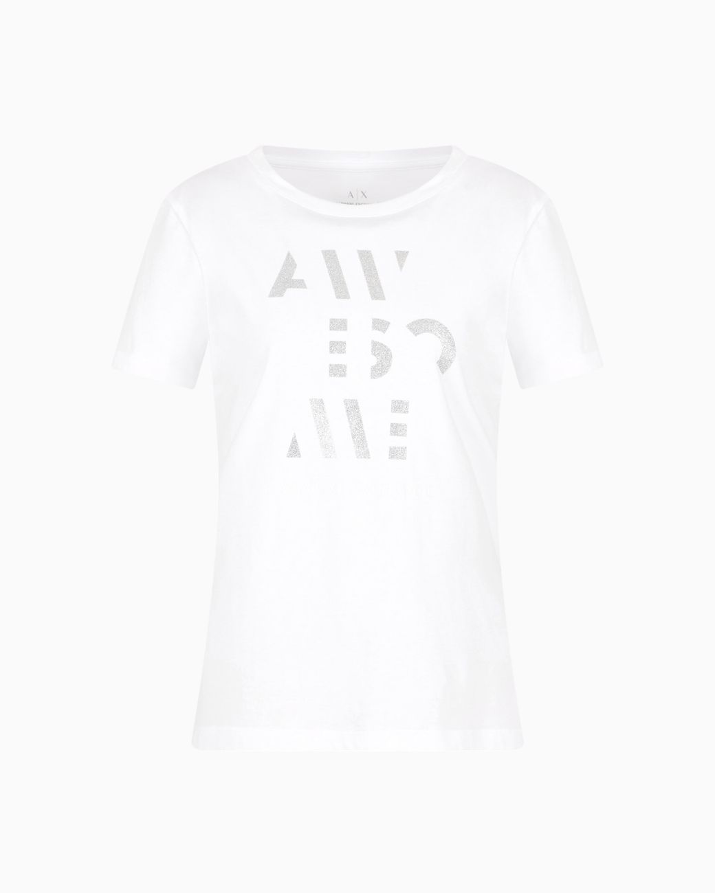 ARMANI EXCHANGE White Regular Fit Awesome T-Shirt