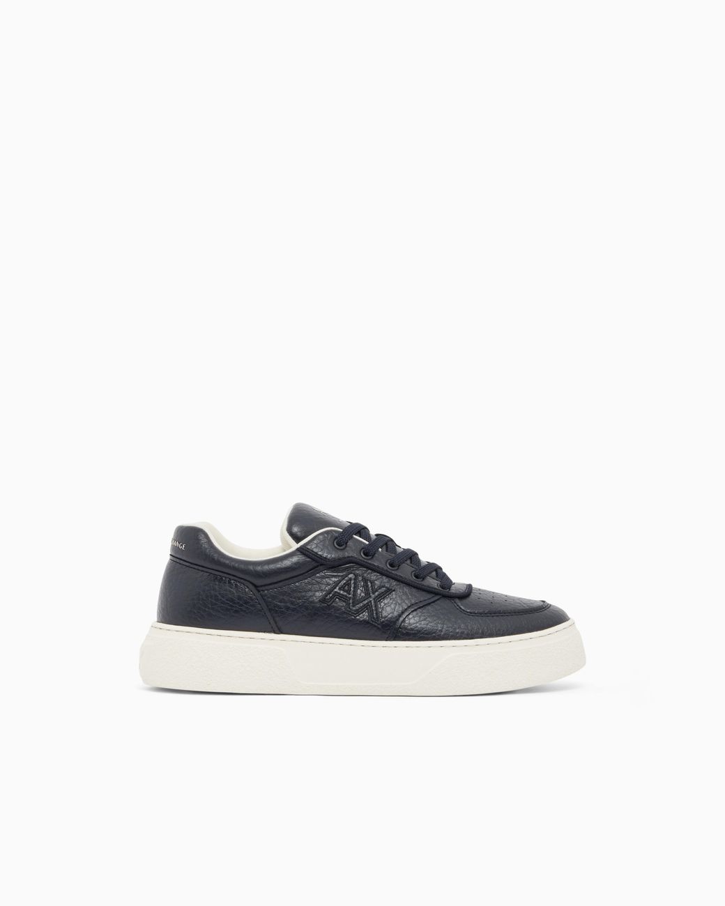 ARMANI EXCHANGE Blue Sneakers With Deer Effect for men