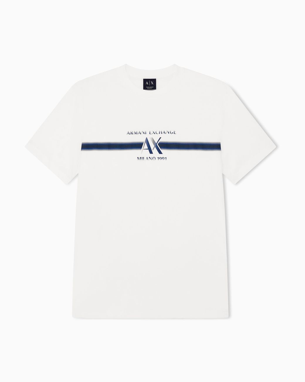 ARMANI EXCHANGE White Regular T-Shirt for men
