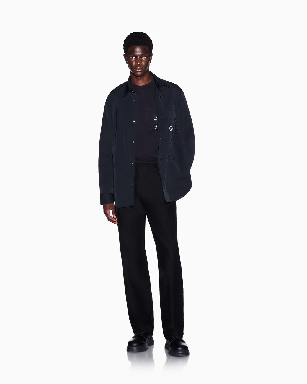 ARMANI EXCHANGE Black Regular Fit Trousers for men