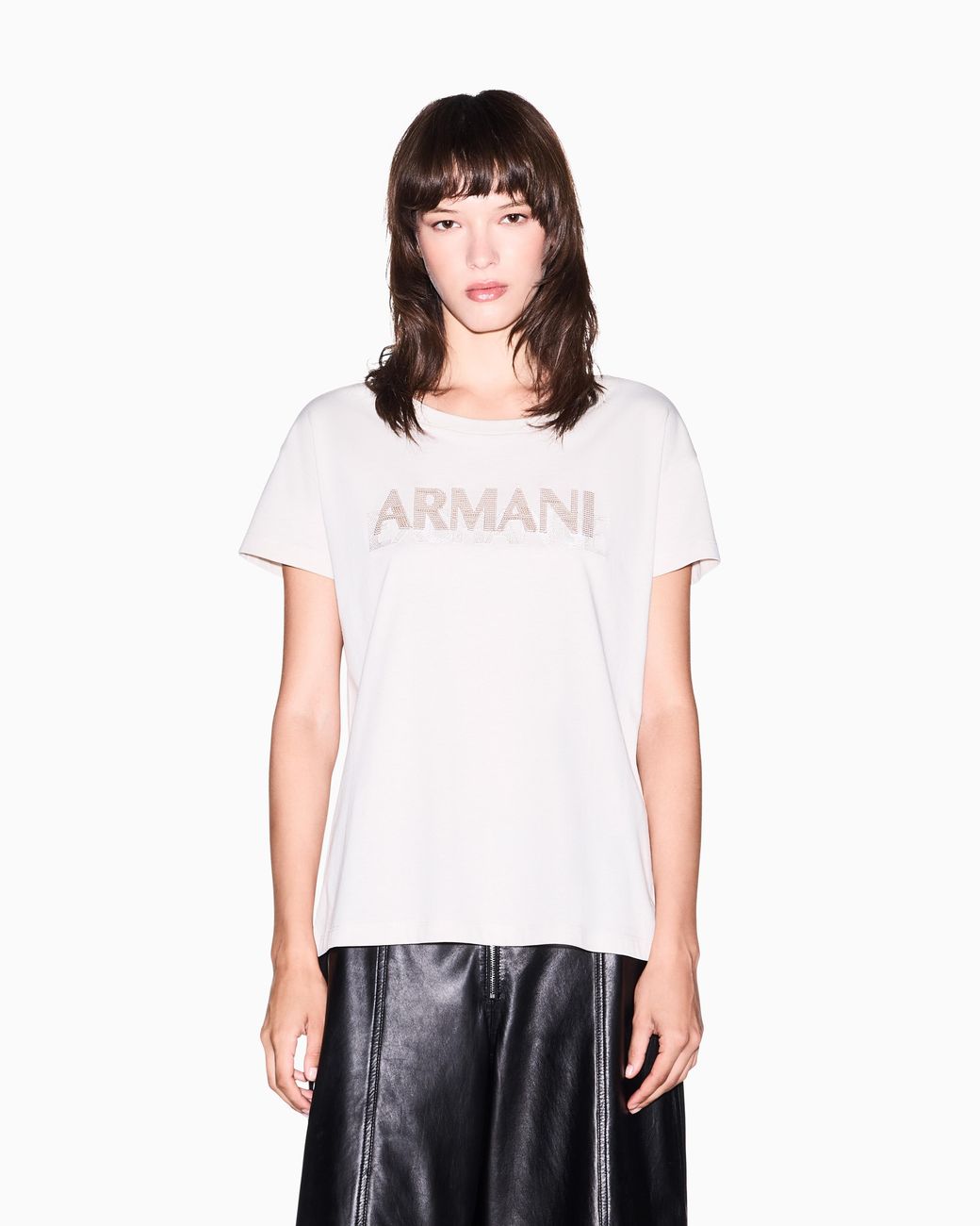 ARMANI EXCHANGE White Oversized T-Shirt