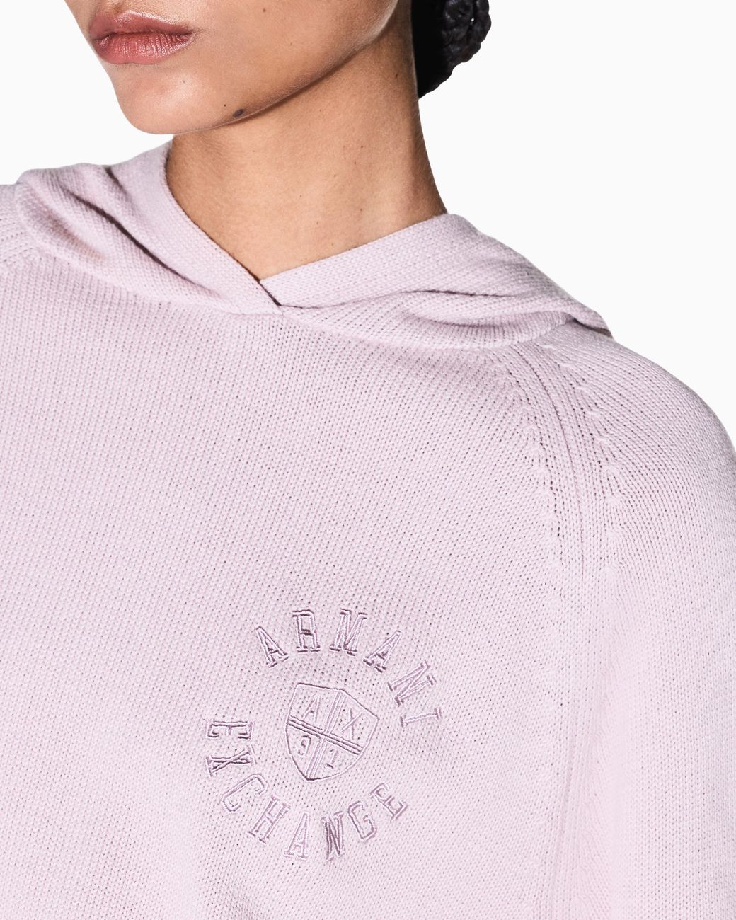 ARMANI EXCHANGE Pink Regular Fit Pullover