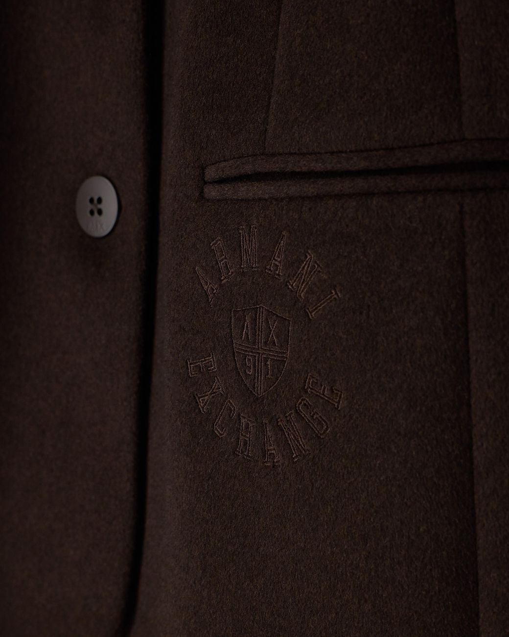 ARMANI EXCHANGE Blue Caban Coat