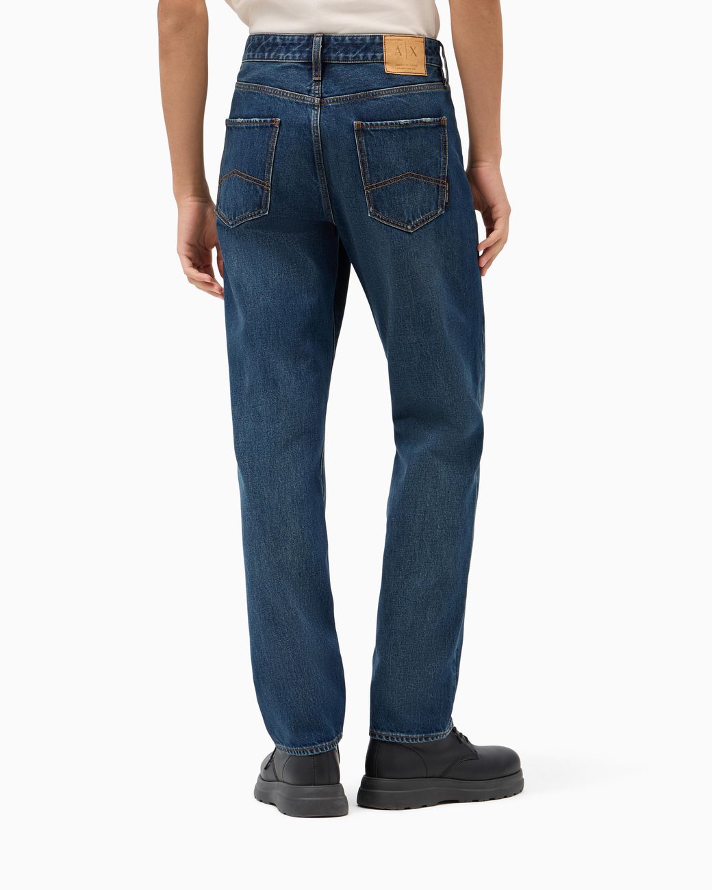 ARMANI EXCHANGE Blue Straight Fit 5 Pockets Pant for men