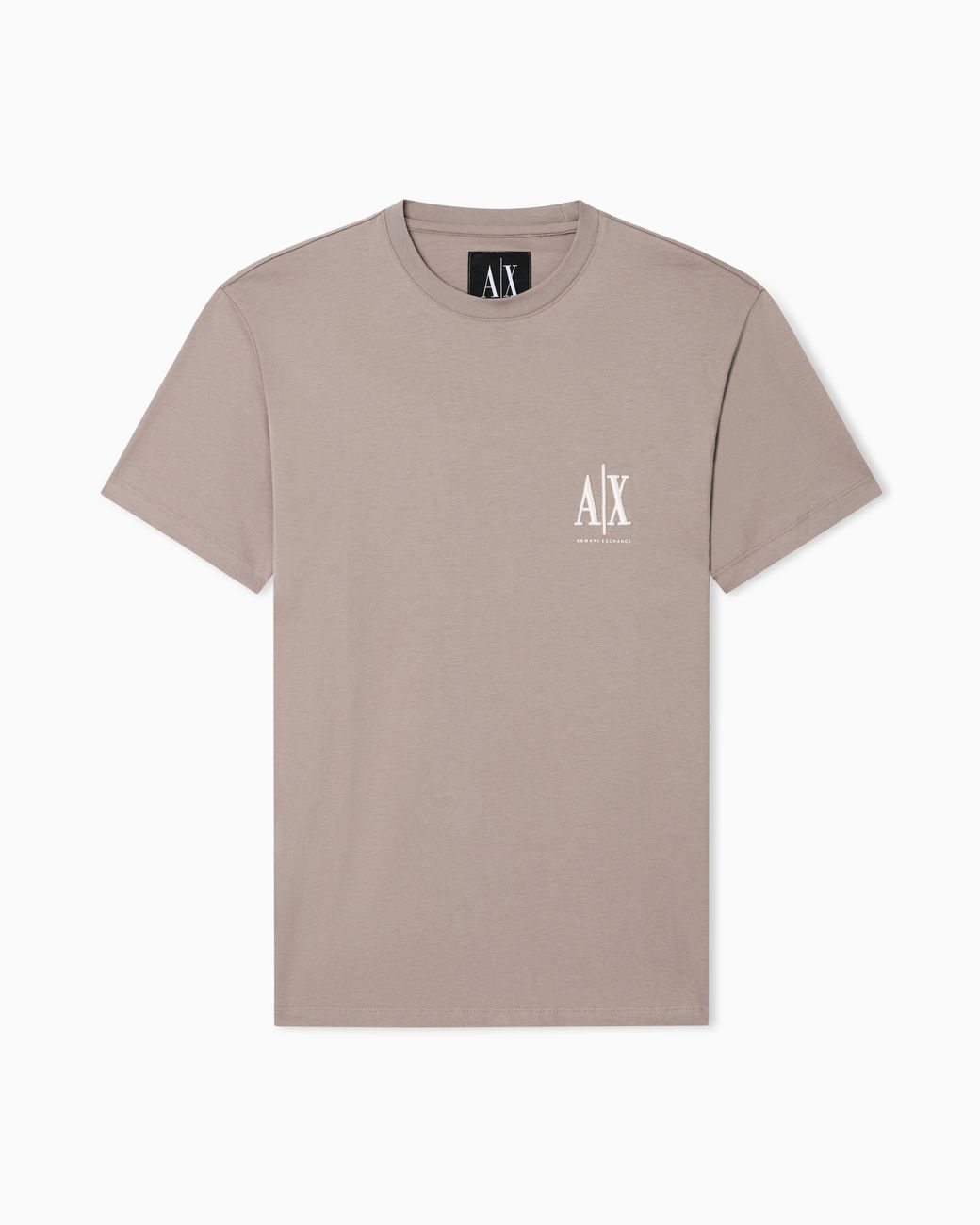 ARMANI EXCHANGE Gray Regular Fit T-Shirt Icon for men